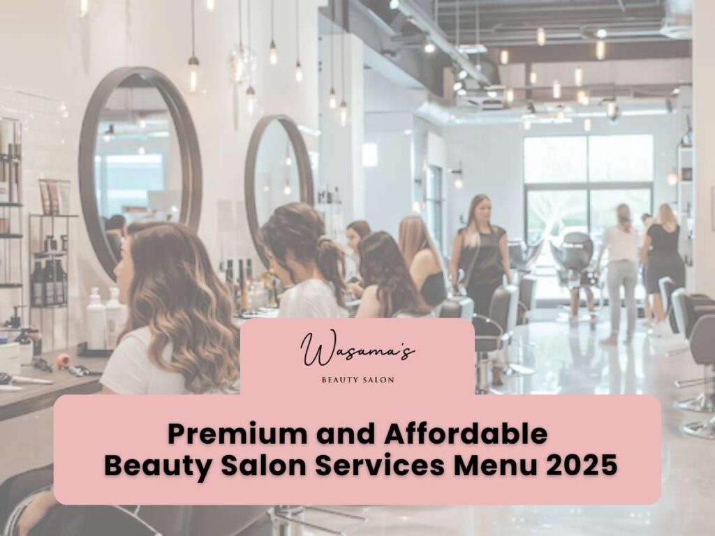 Beauty Salon Services Menu​